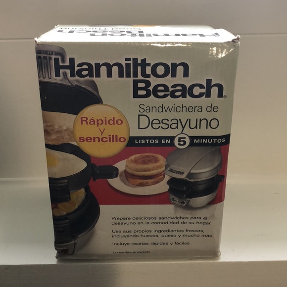 Hamilton Beach Breakfast Sandwich Maker with Egg Cooker Ring - Picture 6 of 8